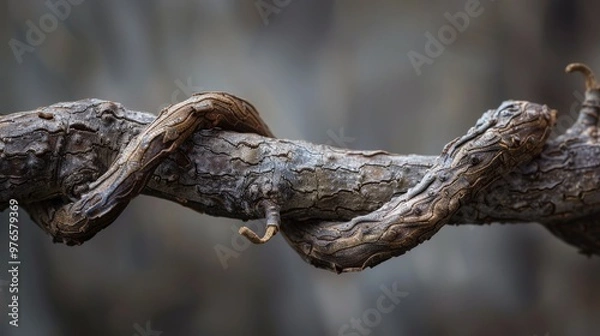 Fototapeta Twisted Tree Branch Close-Up