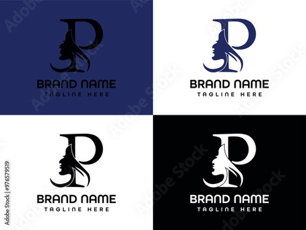 Obraz logo design letter logo