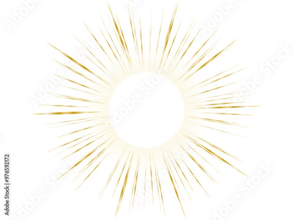 Fototapeta 光り輝く集中線その36