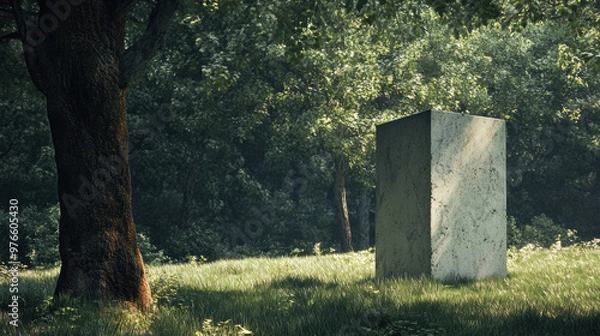 Fototapeta Concrete Block Forest.