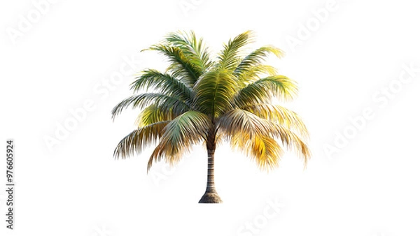 Fototapeta palm tree silhouette