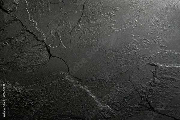 Obraz Black stone texture background.