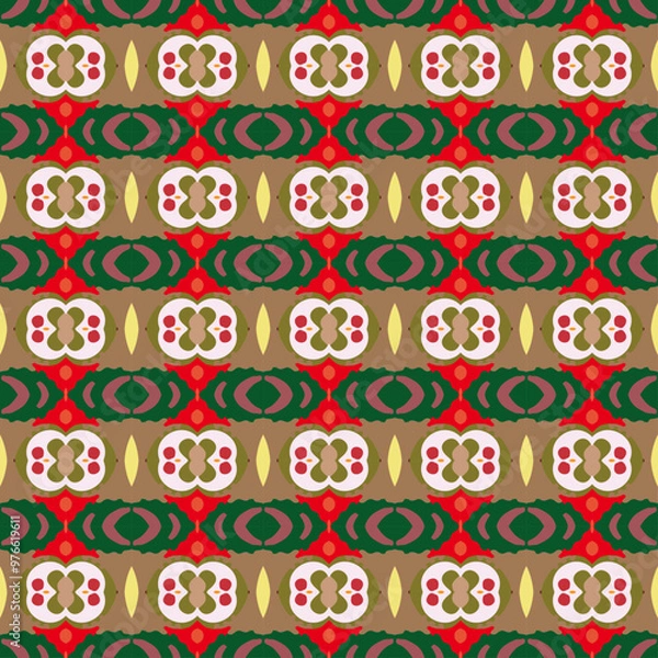Fototapeta pattern geometric batik abstract