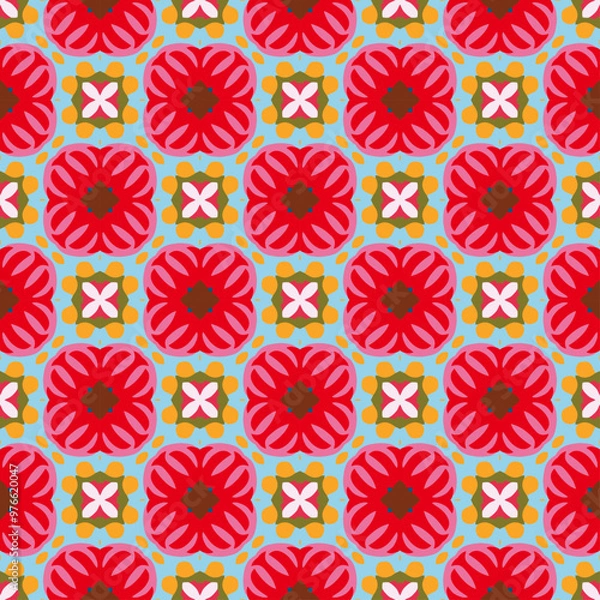 Obraz pattern abstract batik geometric