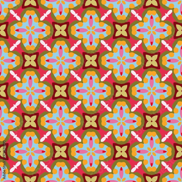 Obraz pattern abstract batik geometric