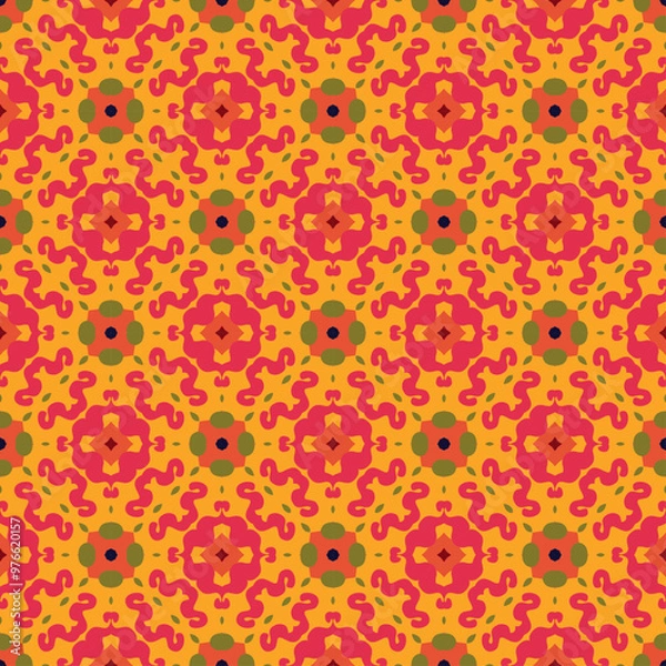 Obraz pattern abstract batik geometric