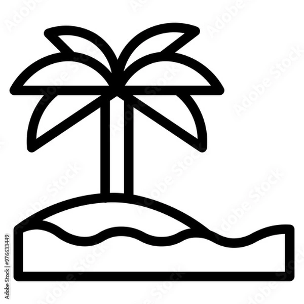 Fototapeta icon summer