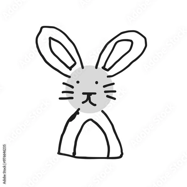 Obraz rabbit with heart