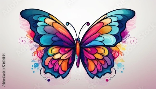 Fototapeta Most butterflies are diurnal, active during the day. They navigate using the sun and can see ultraviolet light invisible to humans.
