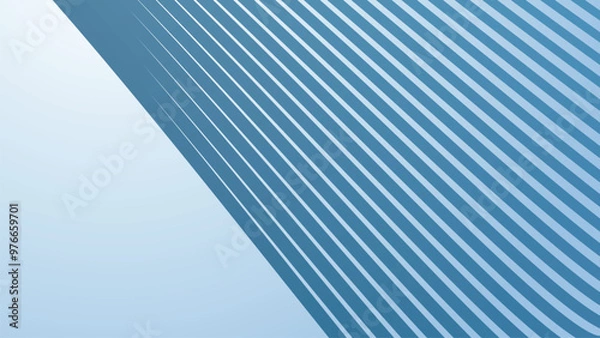 Fototapeta Baby Blue abstract background with stripes curve lines for backdrop or presentation