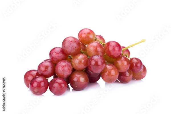 Fototapeta grapes isolated on over white background