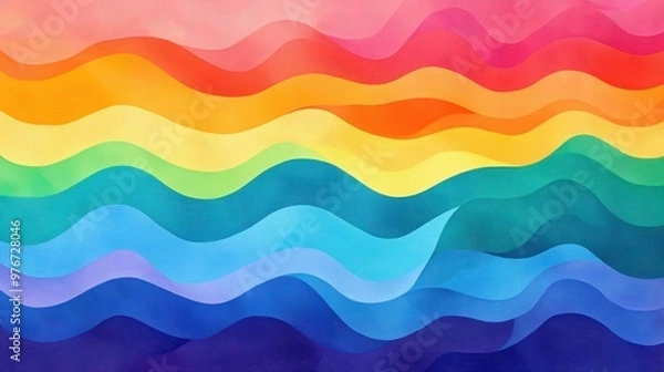 Fototapeta Discover vibrant waves and dynamic patterns in this stunning abstract art piece, perfect for creative design projects.