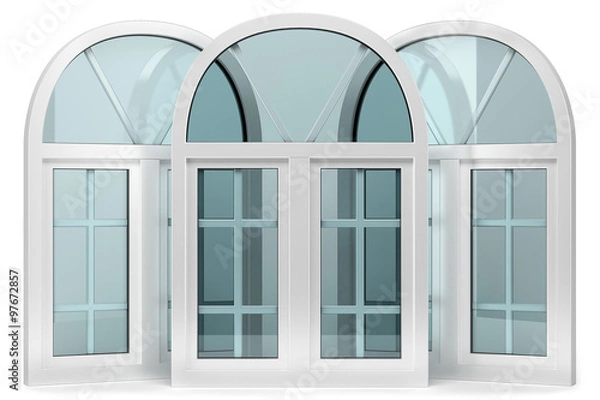 Obraz three windows with arches