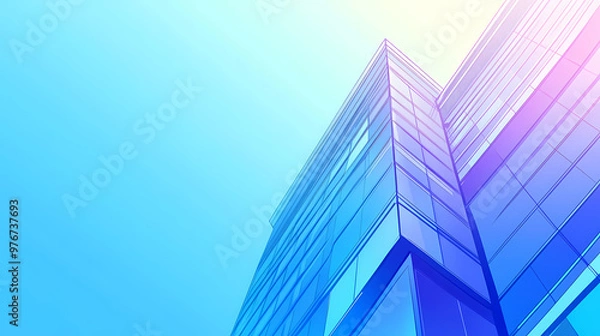 Obraz Modern glass building