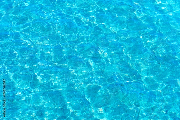 Fototapeta 透明な海の水面