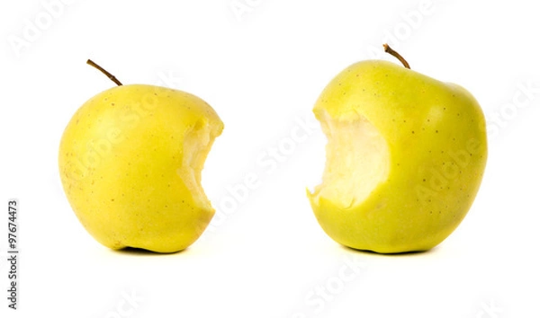Obraz Bitten yellow green apples