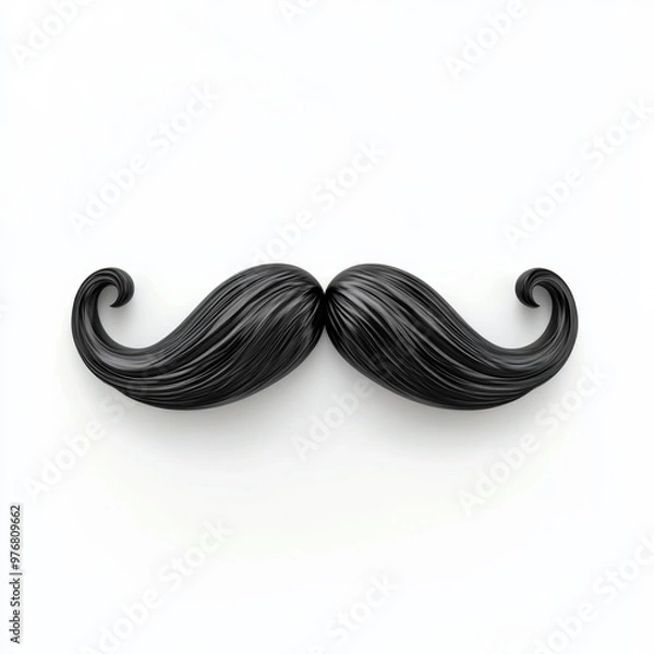 Obraz 3d cartoon mustache