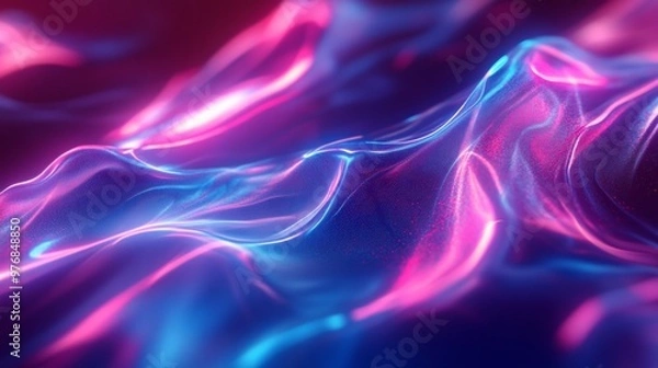 Fototapeta Abstract art style, time flow, virtual background, glowing effect