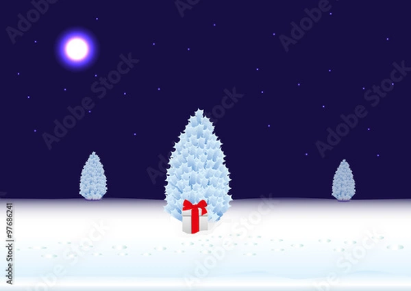 Obraz новогодний подарок