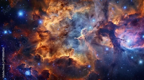 Fototapeta Impressive Picture of Interstellar Clouds in 4K Ultra HD High Quality