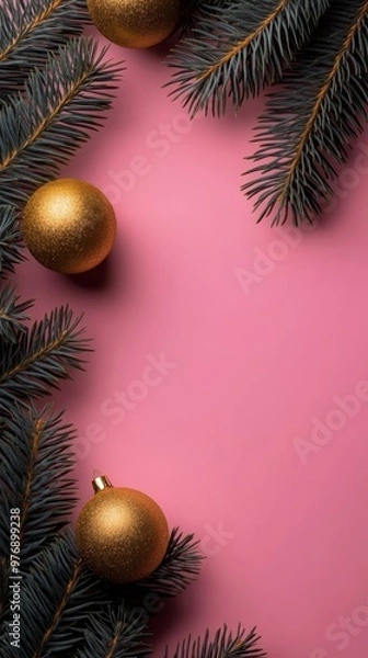 Fototapeta Festive Christmas background