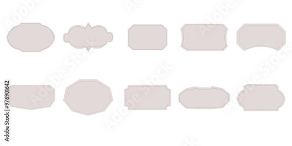 Fototapeta Label Frame element