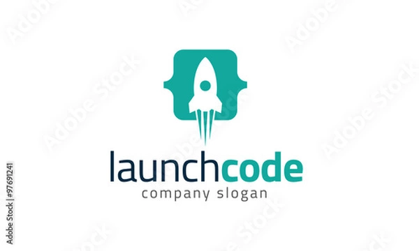 Fototapeta Uruchom stronę internetową - Rocket Code