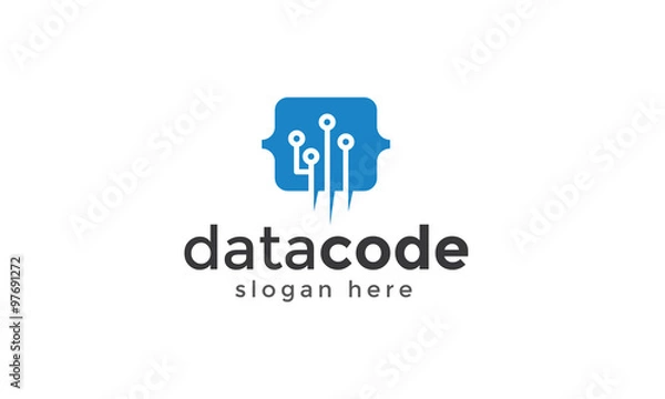 Fototapeta Code Tech Web