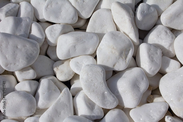 Obraz pebbles background with medium size stones