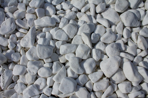 Obraz stone wall with medium size stones background