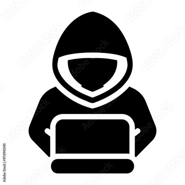 Fototapeta hacker Solid icon