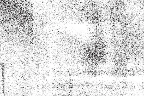 Fototapeta Black grunge Texture on White Background . Modern Vector Art  . Old Paper Effect with Comic Texture .  Abstract Wall Design . Grunge Comic Texture Overlay . Vintage Paper Look