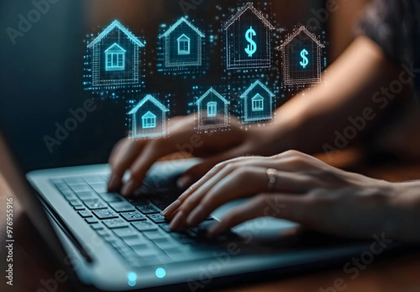 Fototapeta Online Real Estate Investing