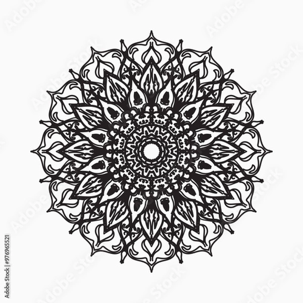 Obraz decorative concept abstract mandala illustration.