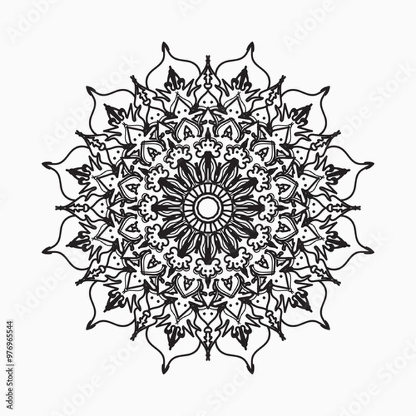 Obraz decorative concept abstract mandala illustration.