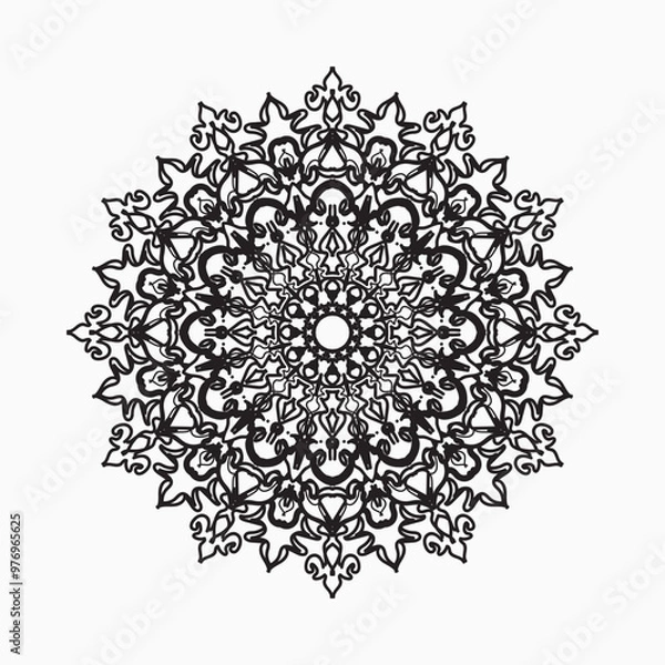 Obraz decorative concept abstract mandala illustration.