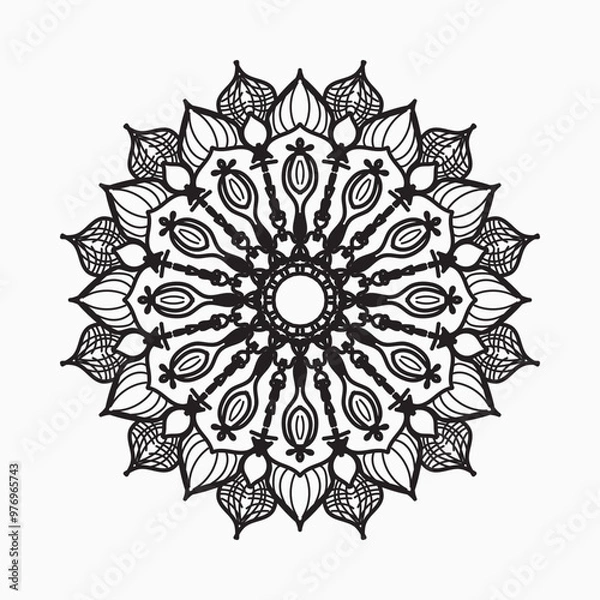 Obraz decorative concept abstract mandala illustration.