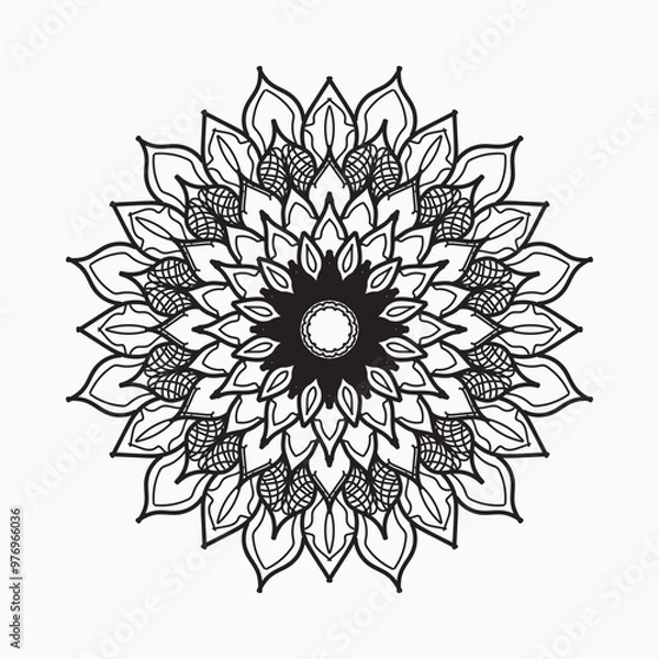 Obraz decorative concept abstract mandala illustration.