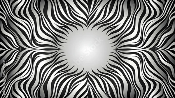 Fototapeta Abstract zebra print background with space for text or design, zebra, black and white, animal, safari, exotic, pattern, stripes