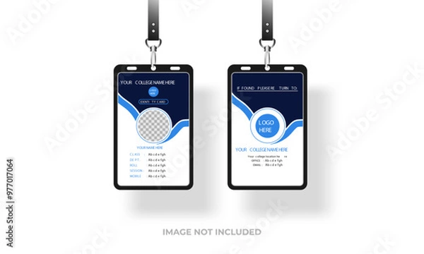 Obraz Id card design template for business 