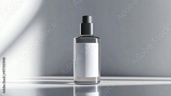 Fototapeta Blank cosmetic product mockup for graphic design and promotional use