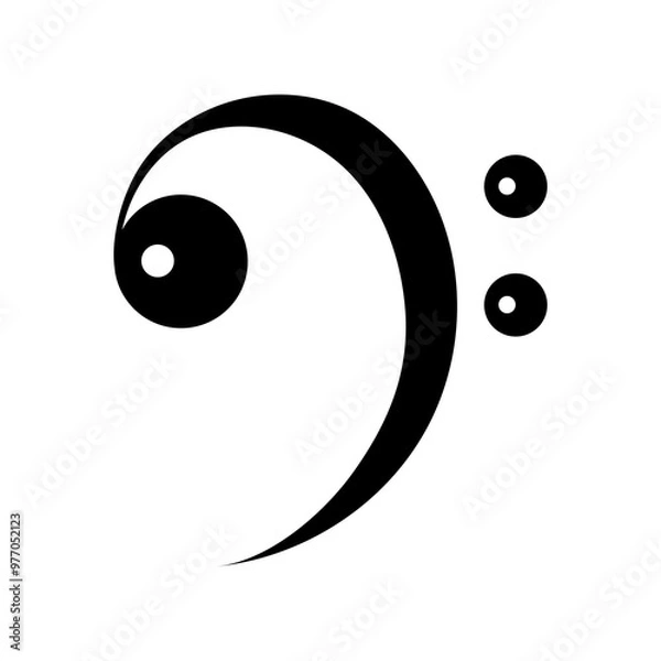 Fototapeta Music notes symbol. Icons with musical notes, vector illustration