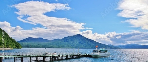 Fototapeta 夏の支笏湖