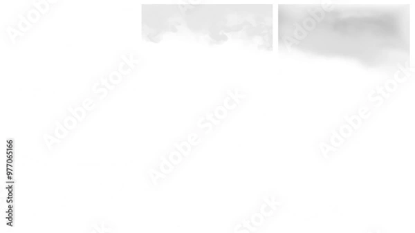 Fototapeta PNG smoke effect element set, transparent background