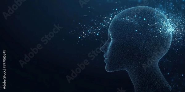 Fototapeta Digital Mind - A Futuristic Interpretation of Consciousness