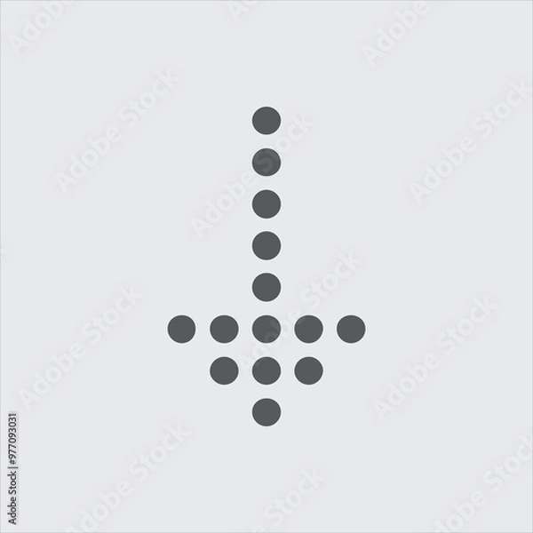 Obraz Black arrow icon