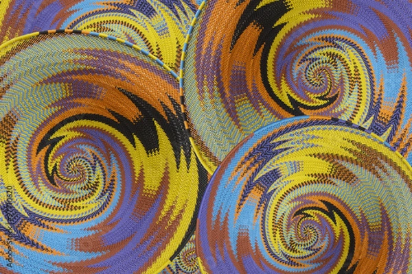 Obraz Woven baskets as a background