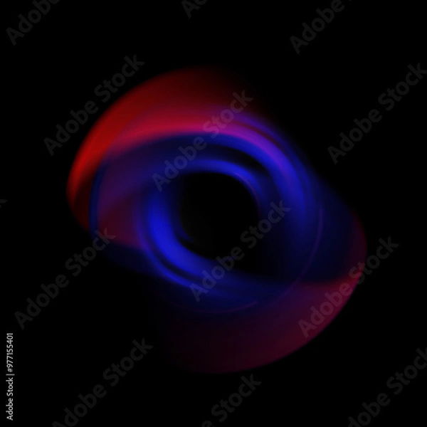 Fototapeta Vivid abstract background. Beautiful swirl trail effect frame.  
Mystical portal. Bright sphere lens. Rotating lines. Glow ring. 
Magic  ball. Led spiral. Glint lines. Focus place. Illusory flash