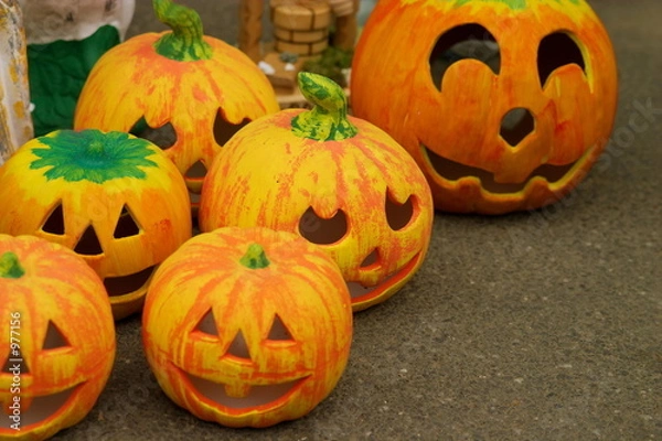 Obraz ceramic hellowen pumpkin