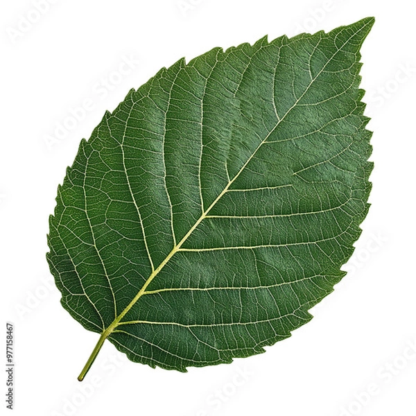 Obraz green leaf isolated on a transparent background